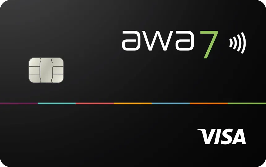 awa7 Visa Kreditkarte